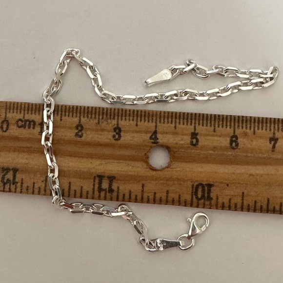 Amazon.com: 925 Sterling Silver Cuban Link Chain Bracelet  925 Silver 3mm bracelet 8.25 inches unisex link chain